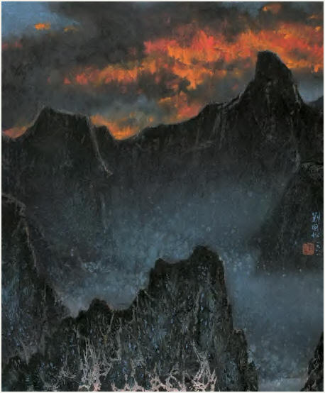 著名画家刘国松精品水墨画作品欣赏