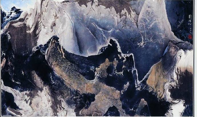 著名画家刘国松精品水墨画作品欣赏