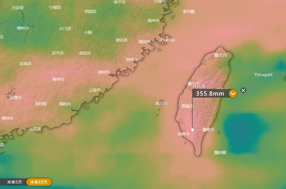 季风水枪对准台湾，旱情全部解除？分析：已过头福建广东也受
