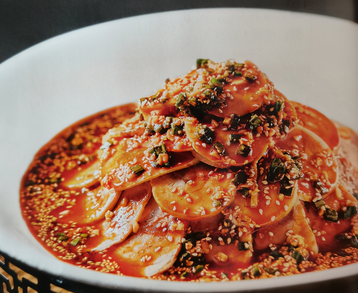 新派红油鸡片,麻辣鲜香,这款红油真的棒!