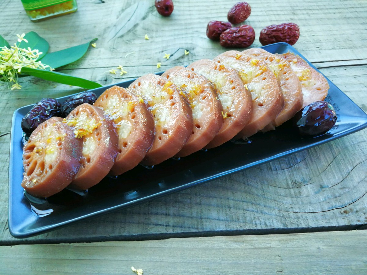 红糖糯米藕的做法简单好操作美味又滋补尤其女人要常吃