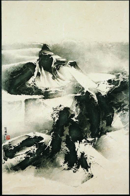 著名画家刘国松精品水墨画作品欣赏