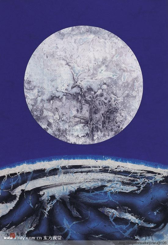 著名画家刘国松精品水墨画作品欣赏