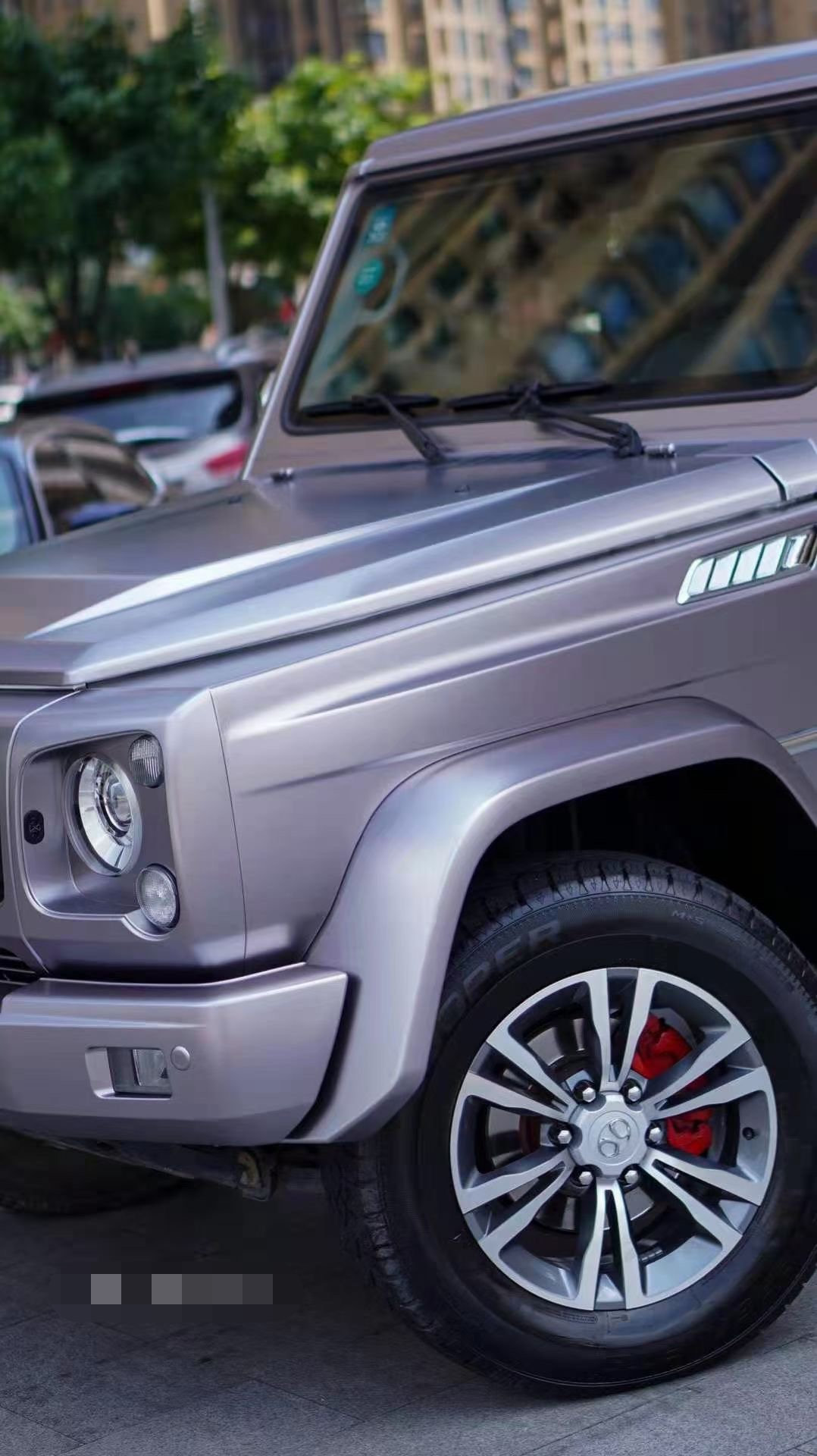 膜呗改色案例:北京越野bj80改色电光金属灰 硬派风格尽显