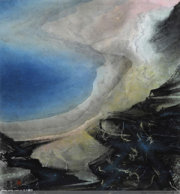 著名画家刘国松精品水墨画作品欣赏