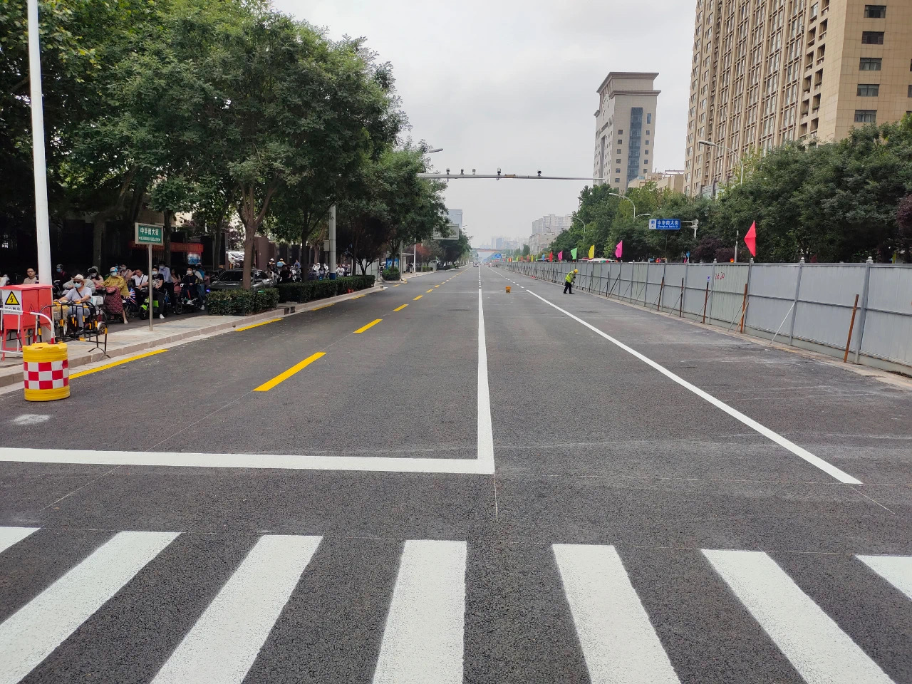 石家庄市政中华大街裕华路槐安路东半幅将于18日通车