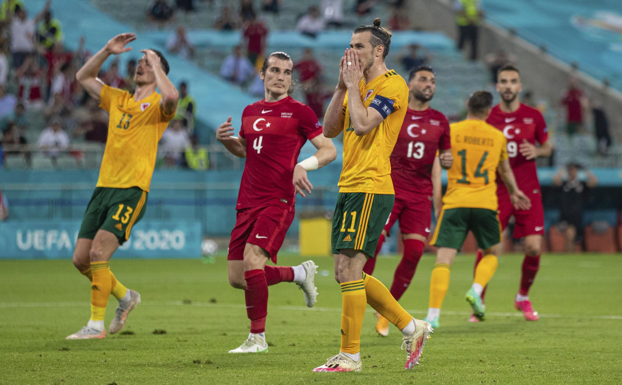 足球欧锦赛小组赛威尔士队胜土耳其队