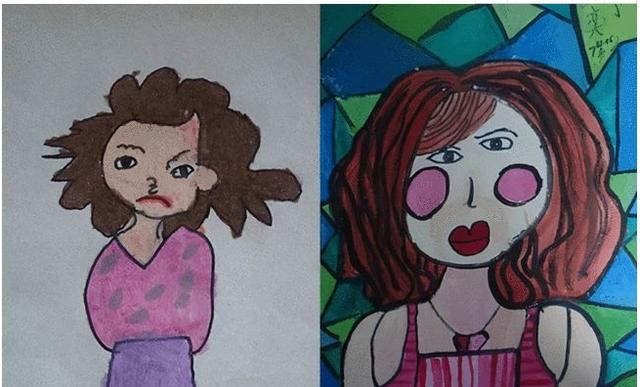 小学生画妈妈睡姿走红,占领抽象派画风鳌头,堪称灵魂画手