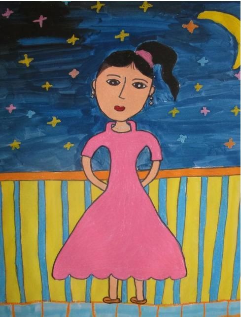 小学生画妈妈睡姿走红,占领抽象派画风鳌头,堪称灵魂画手