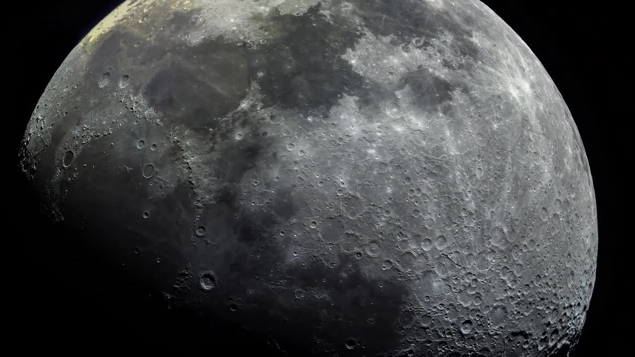 从太空看月亮图片