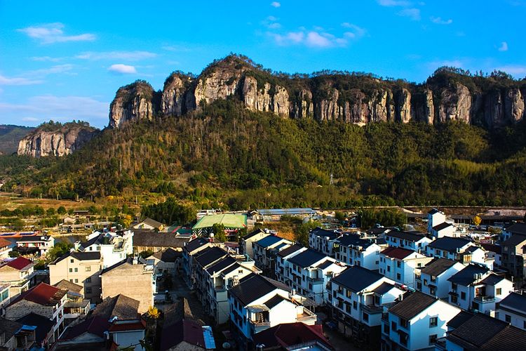 天台县后岸村,隐藏一条十里铁甲龙,徐霞客称为悬崖盘列的山崖|铁甲|天台县|徐霞客_新浪新闻
