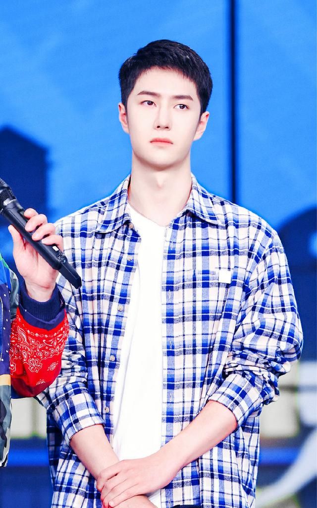 王一博一件蓝白格纹衬衫所营造的夏天念念不忘必有回响