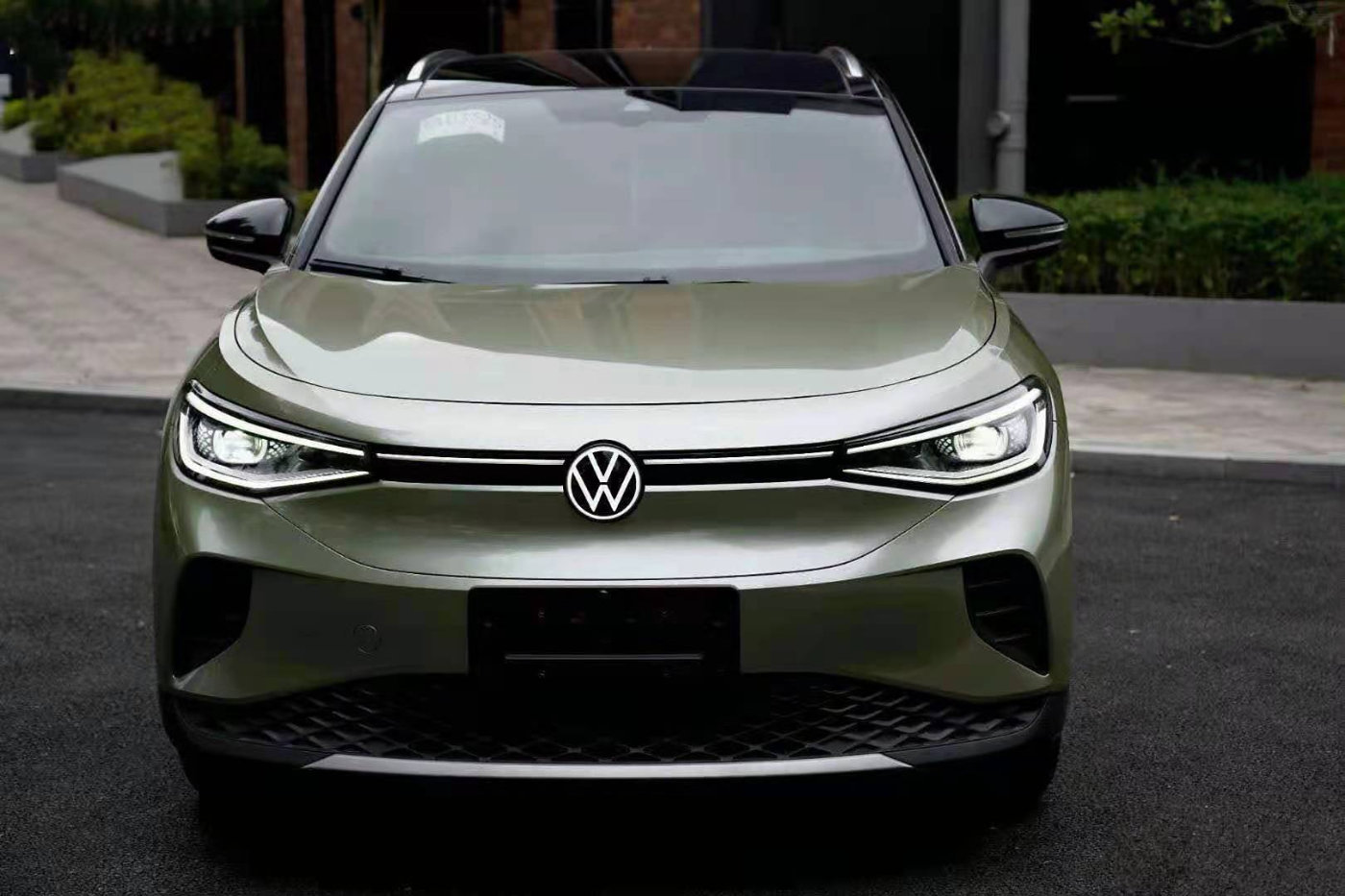 大众id4crozz改色高山绿色环保就应该有环保的样