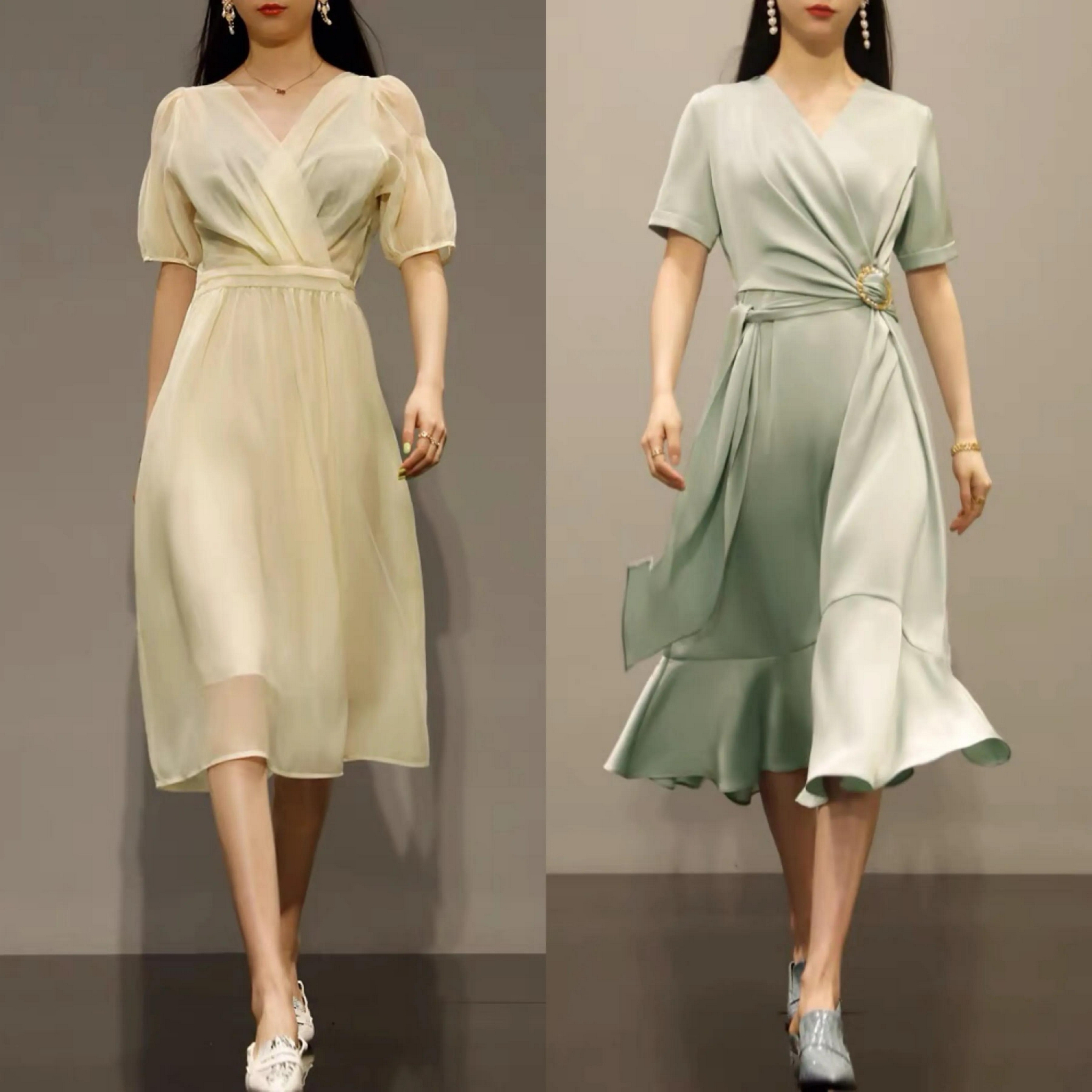 别盲目跟风,今年流行这几款"束腰裙",不露腰一样显高漂亮