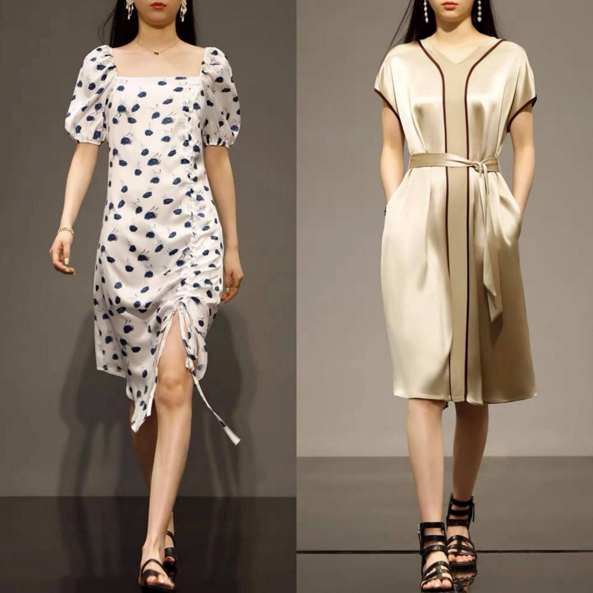 别盲目跟风,今年流行这几款"束腰裙",不露腰一样显高漂亮