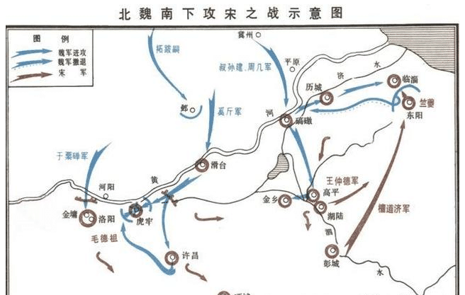 刘义隆元嘉北伐却引起北魏的反攻南方从此越来越弱