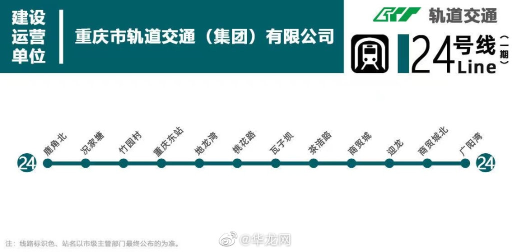 重庆地铁24号线线路图图片