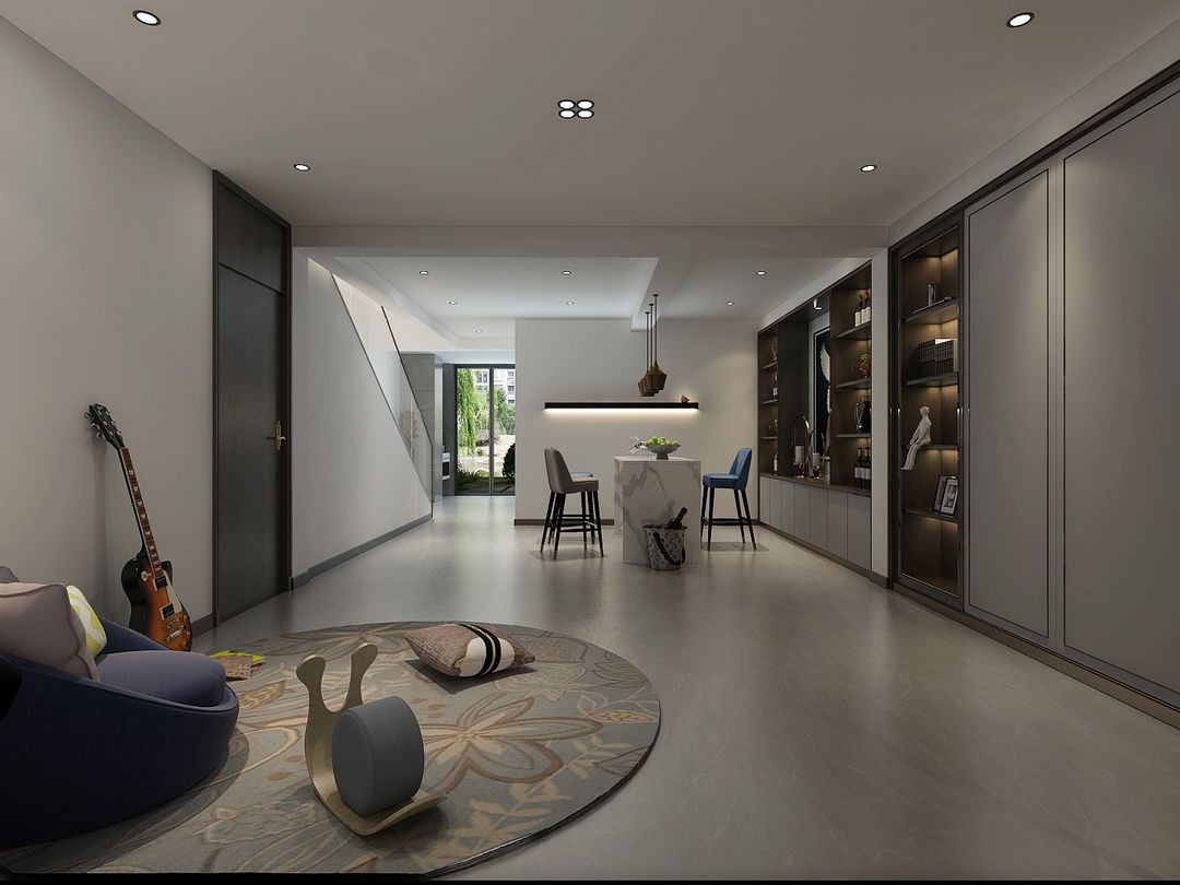 300平方米的别墅简约大气和家人一起诉说家的美好