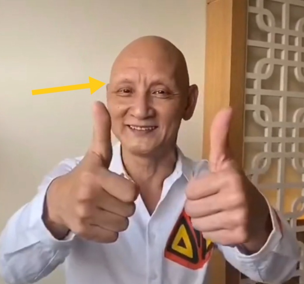 坏人专业户杜玉明罕露面面庞黝黑顶标志性光头抬头纹显眼