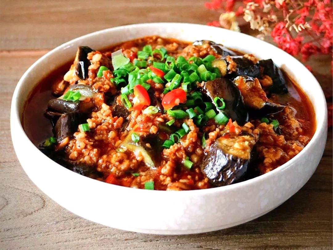 肉沫和茄子简直绝配简单几步教您做出饭店口感的美味菜肴