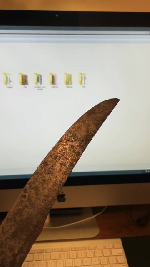 大明鱼头刀刃长两尺