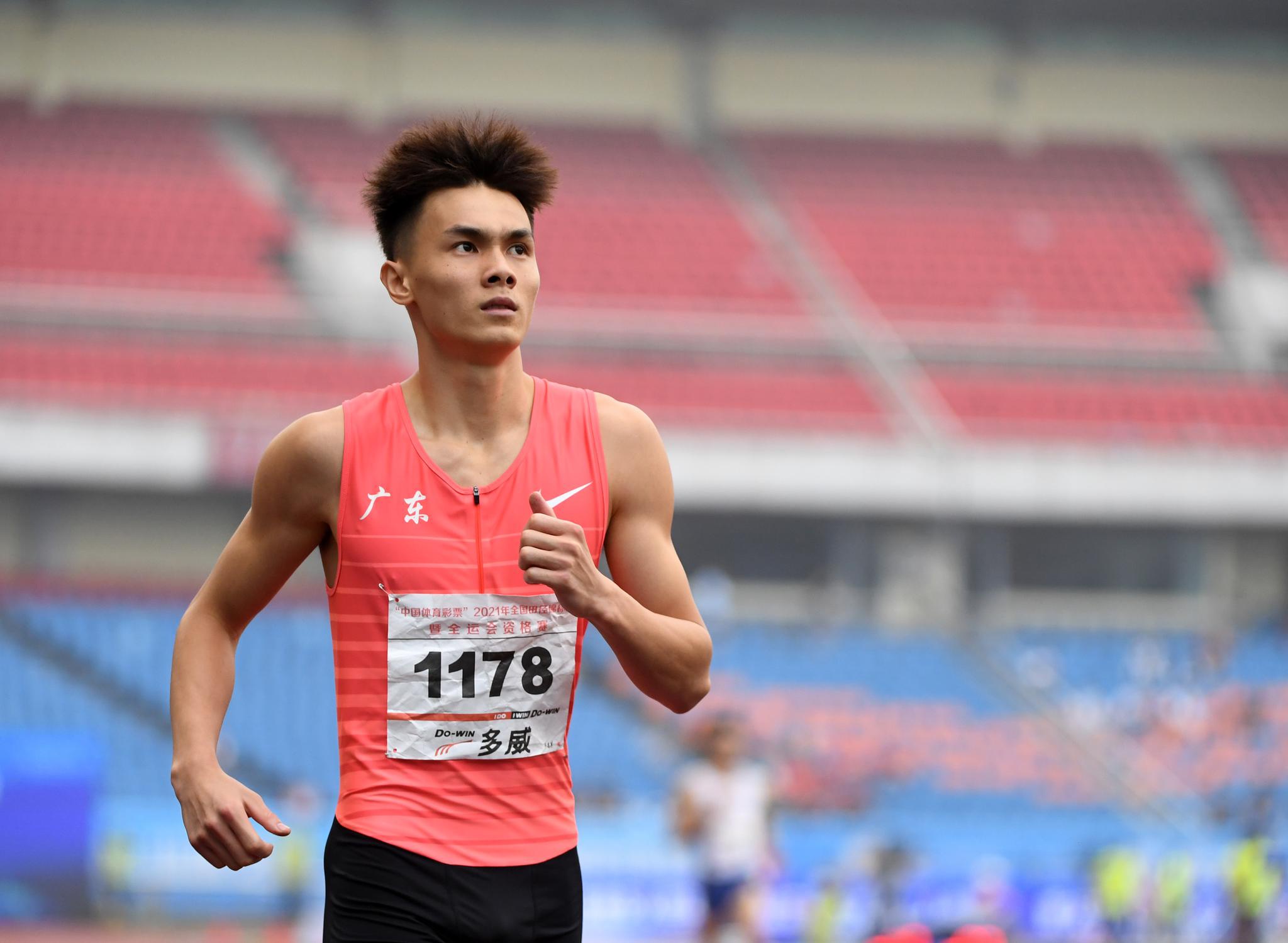 田径——全国锦标赛:严海滨获男子200米冠军|全运会|奥林匹克|重庆市_