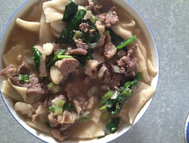 在甘肃临夏,河沿面片,你吃过吗?