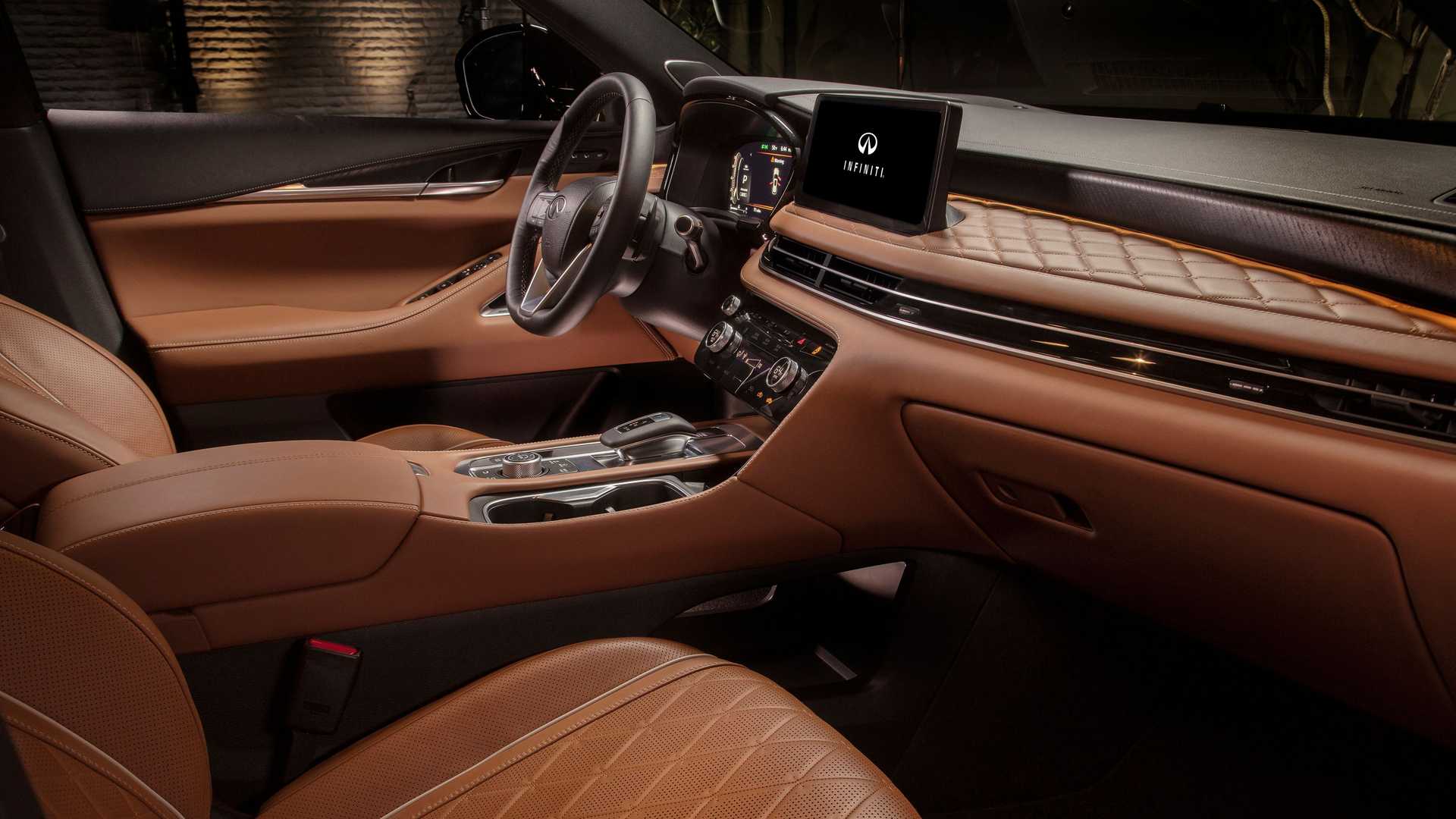 全新一代英菲尼迪qx60内饰是卖点换9at变速箱豪华配置增多