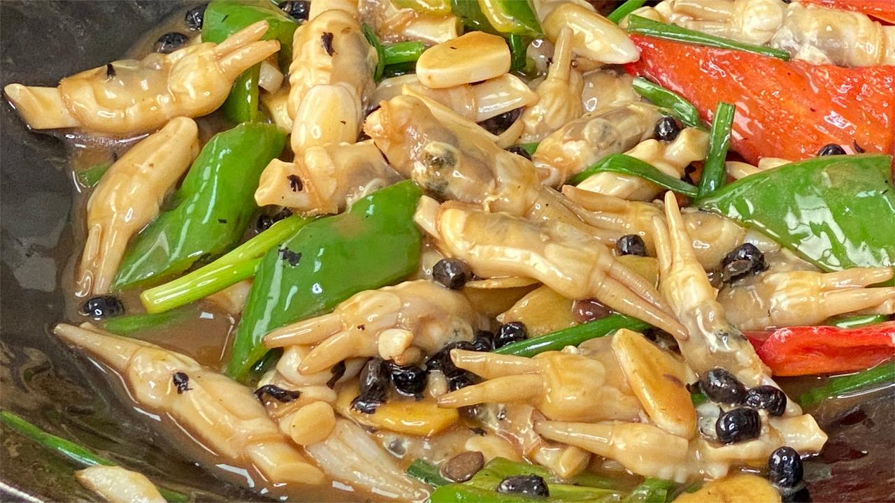学会这道豆豉焖指甲螺,家人都夸你是大厨,好吃下饭喜欢你也试试