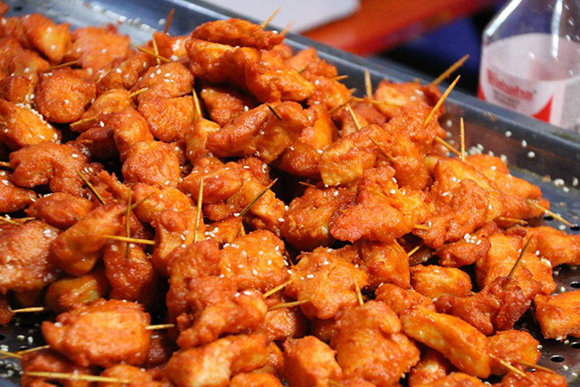 不用油炸的牙签肉给孩子吃干净卫生一口一个好吃到停不下来