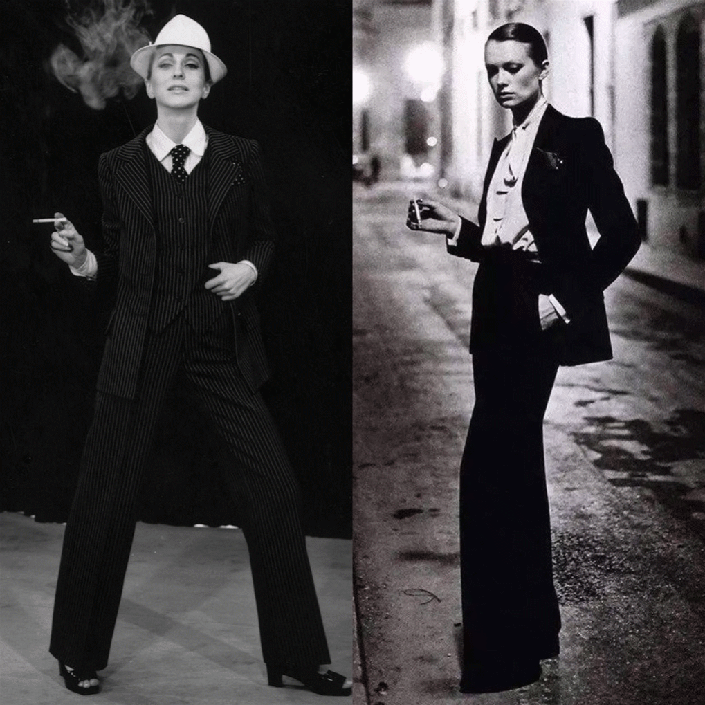 舒淇和邱天,靠一套吸烟装就"大杀四方"