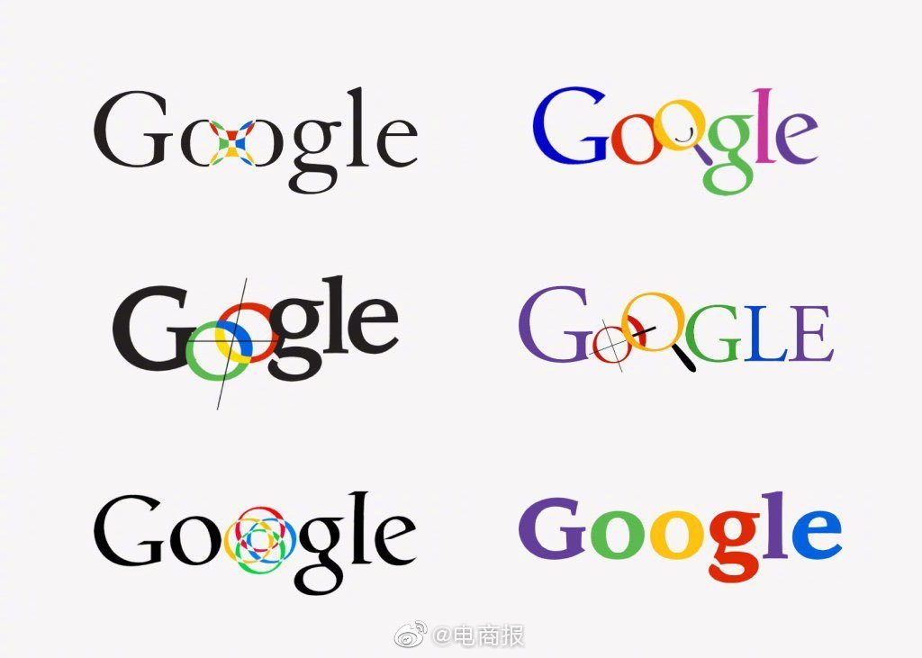 谷歌早期的logo设计稿两个o费了不少心思图源阑夕