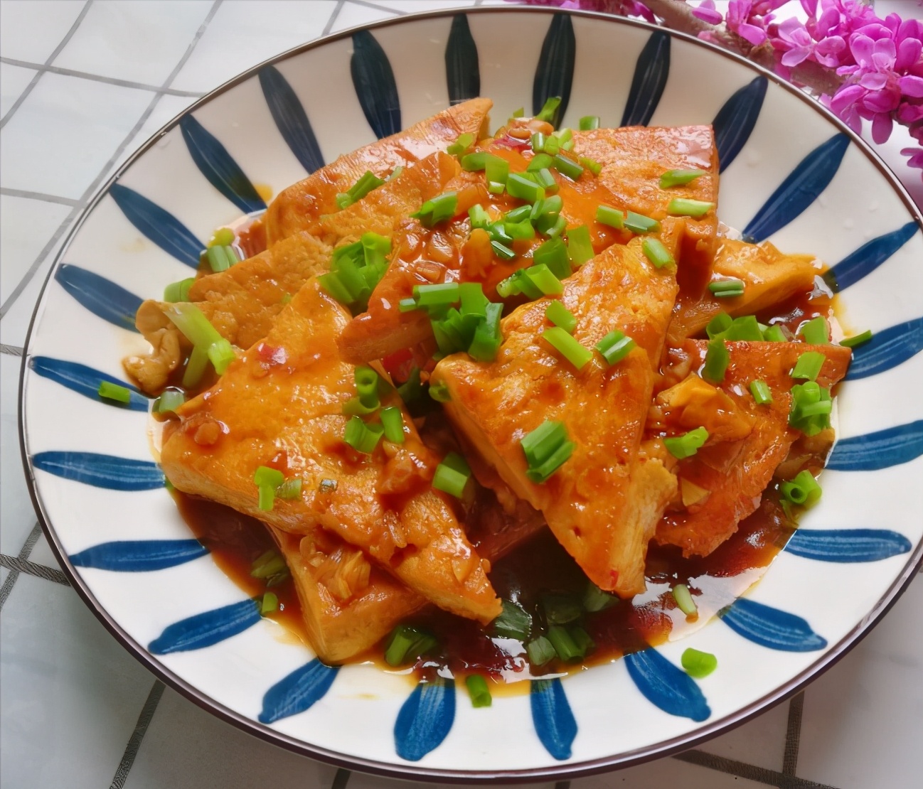 外焦里嫩的葱香豆腐