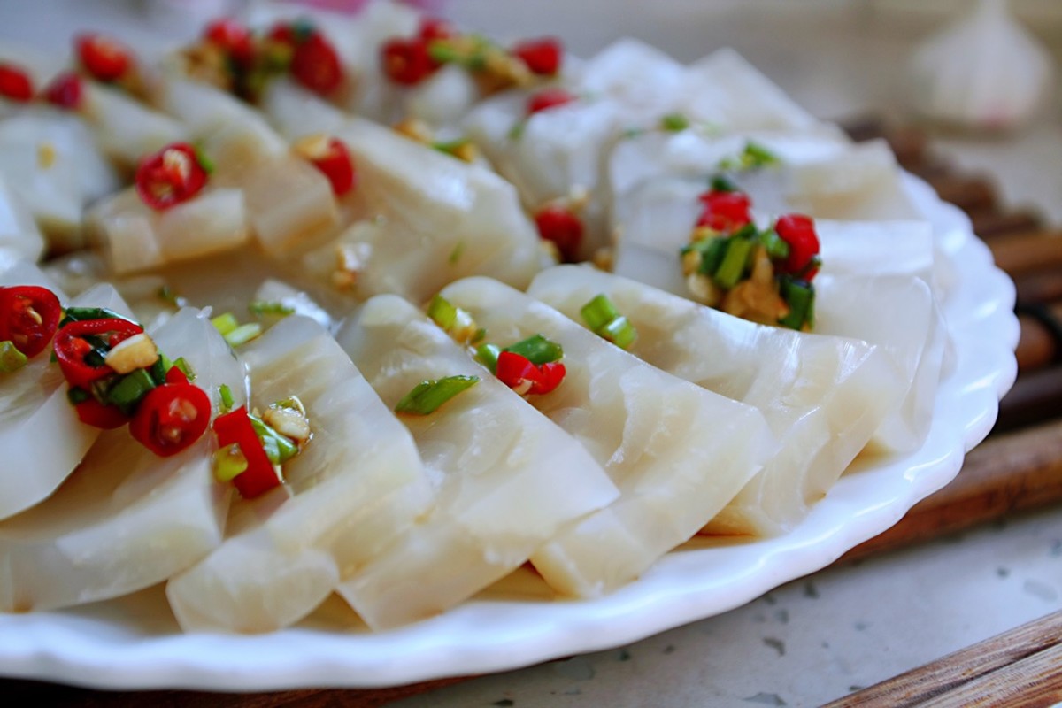 自己做美味猪皮冻q弹有嚼劲冰凉可口太好吃了