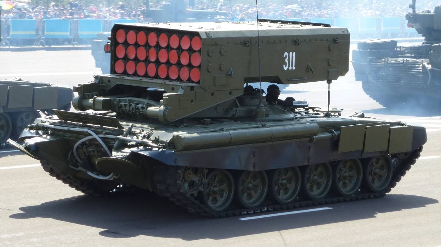 tos-1a重型喷火坦克,攻击力霸道,被称为核武器!