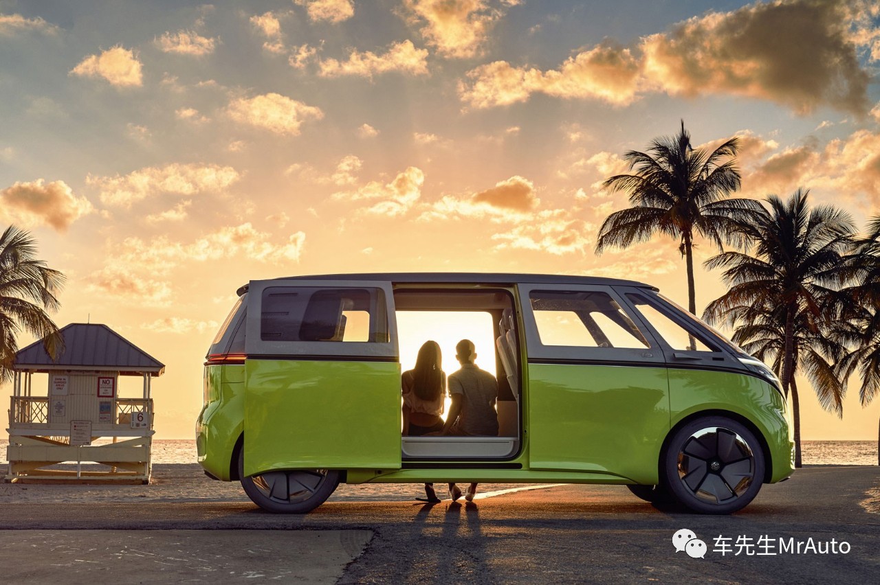 最美大众纯电动车大众idbuzz前瞻详解采用经典复古设计