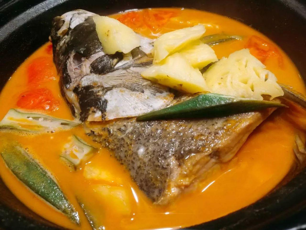 营养美味的咖喱鱼头