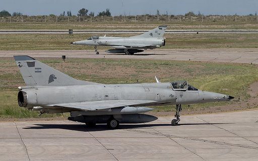 图为阿根廷空军装备的幻影3战斗机