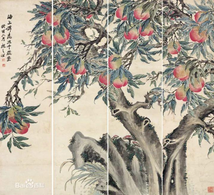 晚清海派花鸟画大师赵之谦的绘画作品欣赏
