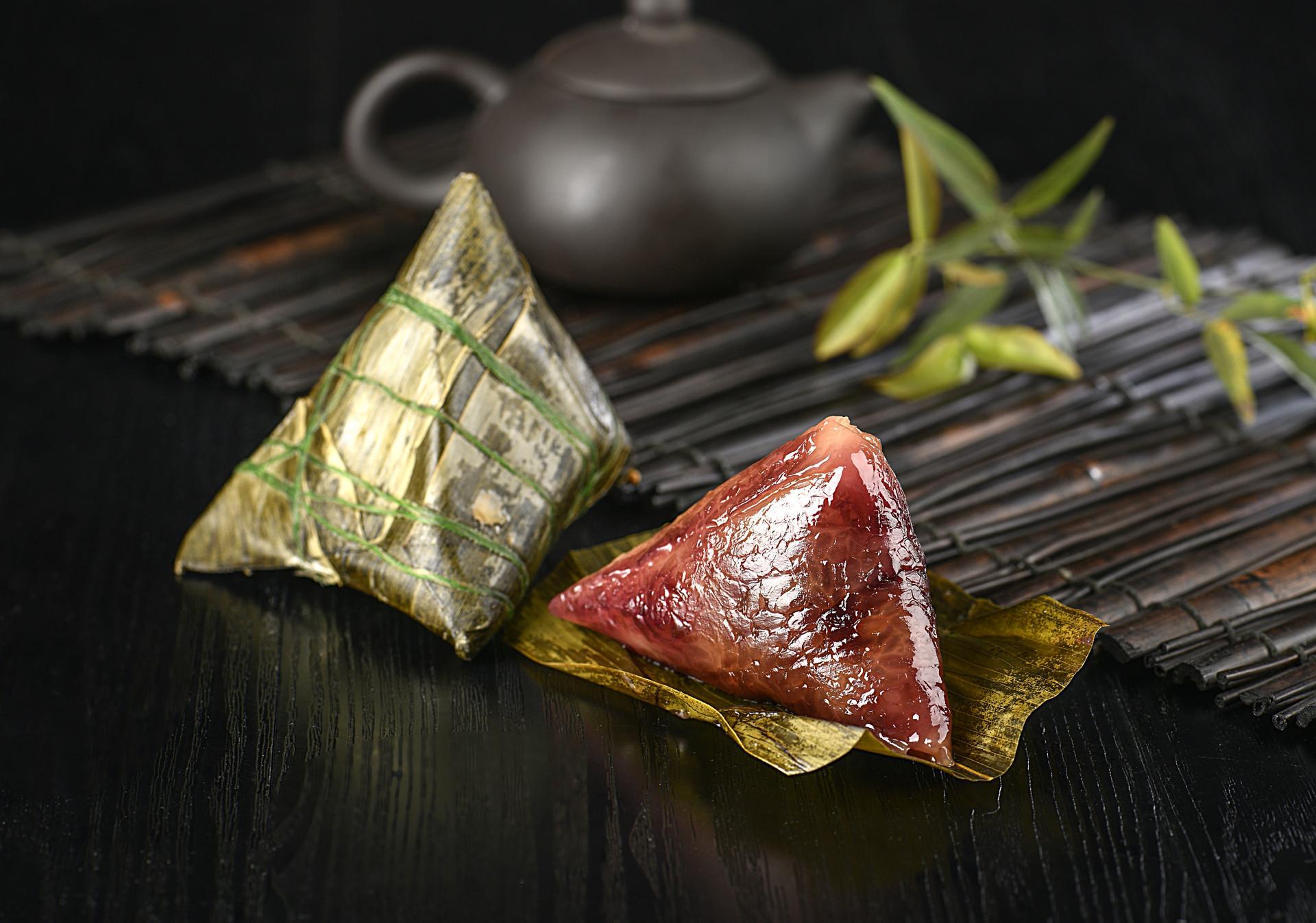 美味的香菇猪肉粽子