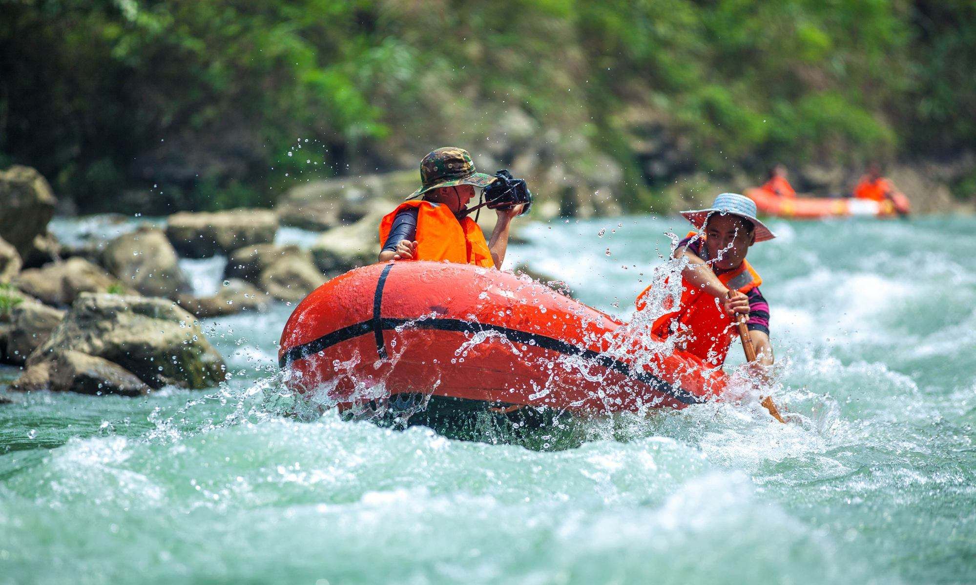 湖南漂流景区火了门票128元每日仅一漂全长约六公里