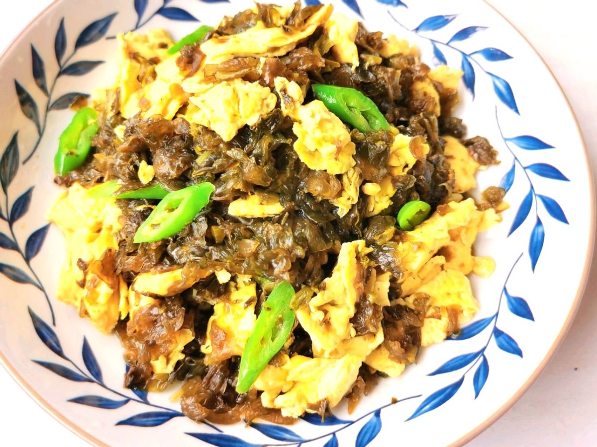 地衣炒蛋,高蛋白的代表菜系!您值得品尝