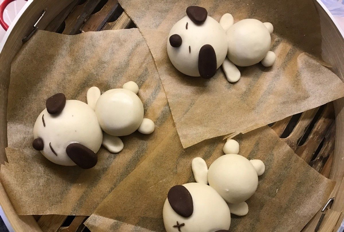 馒头新花样,小狗造型,可爱又好吃