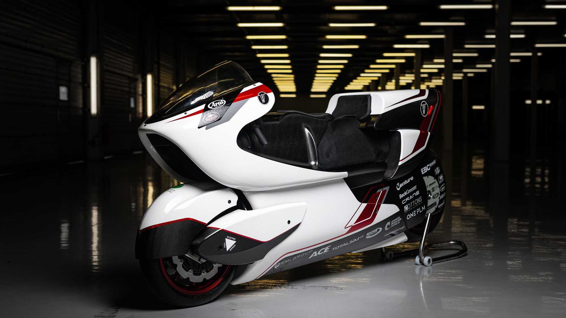 whitemotorcycle concpets在银石推出竞速电动摩托车wmc250ev