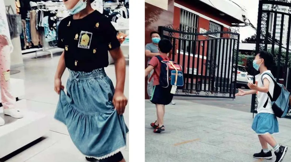 儿子说他想穿裙子去上学,这位全职爸爸的做法惊艳了所有人