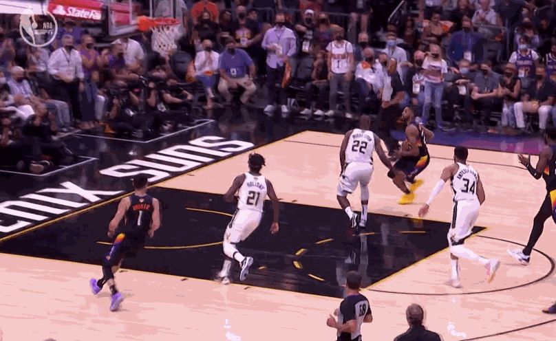 保罗32 9率队取开门红,太阳击败雄鹿总决赛1-0,字母哥复出20 17