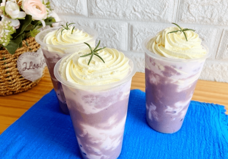 香醇浓郁7515自制芋泥厚厚牛乳