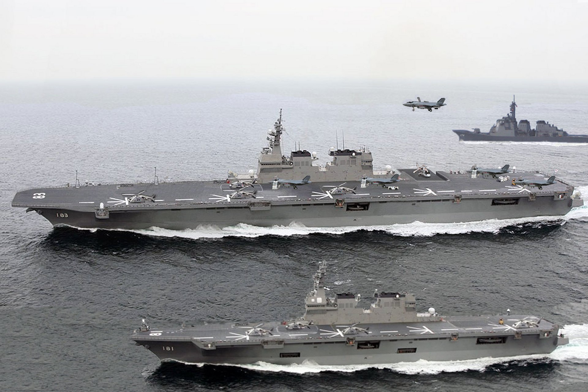 出云级驱逐舰,日本海自的实力担当,但绝不是美军航母对手!