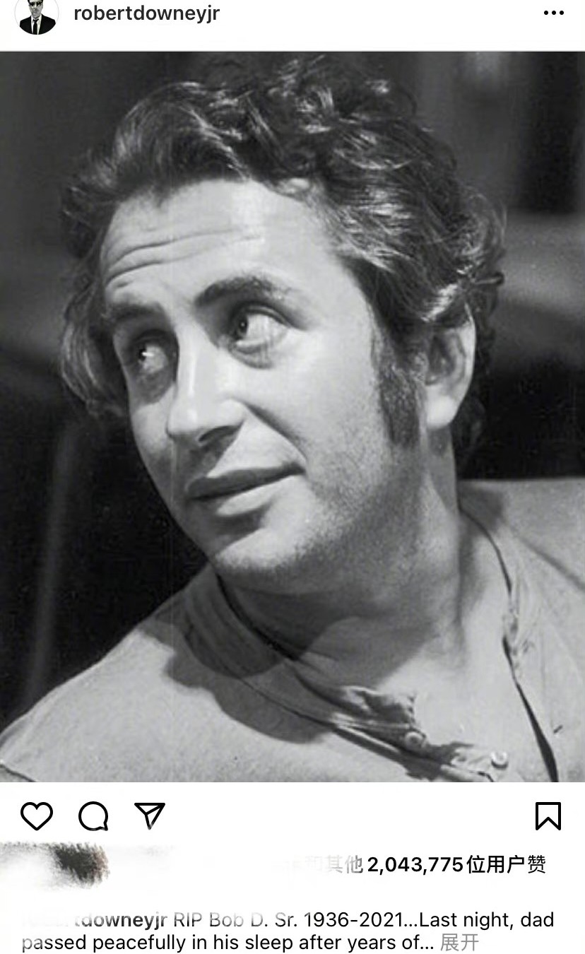 钢铁侠小唐尼父亲去世!父子俩关系曾经复杂,如今儿子却发文悼念休闲区蓝鸢梦想 - Www.slyday.coM 钢铁侠小唐尼父亲去世!父子俩关系曾经复杂,如今儿子却发文悼念休闲区蓝鸢梦想 - Www.slyday.coM