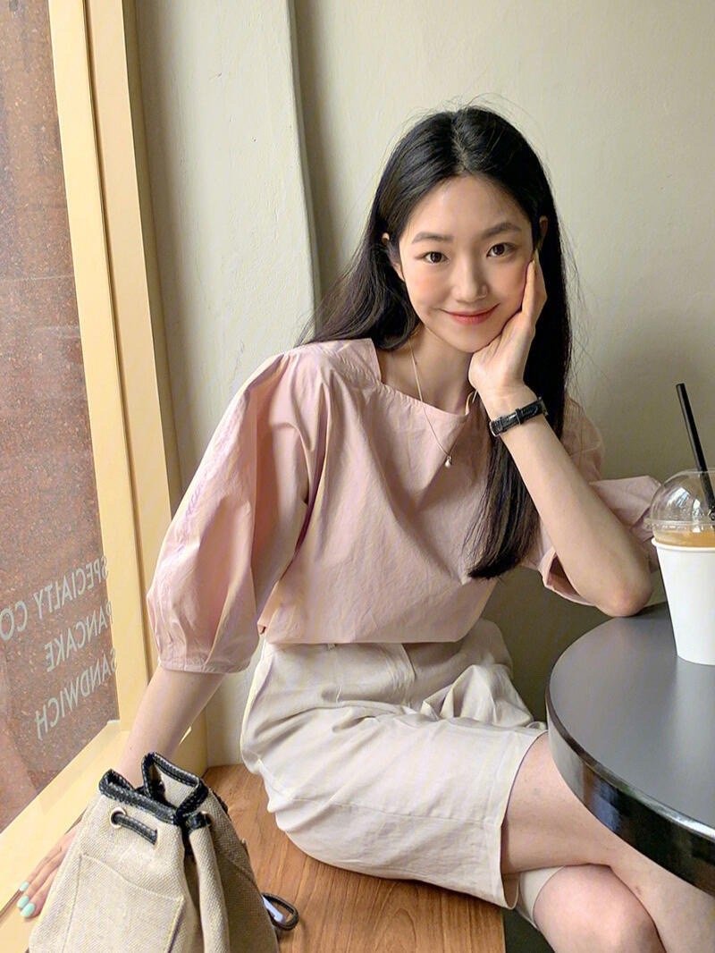 ootdins韩国博主休闲甜美穿搭